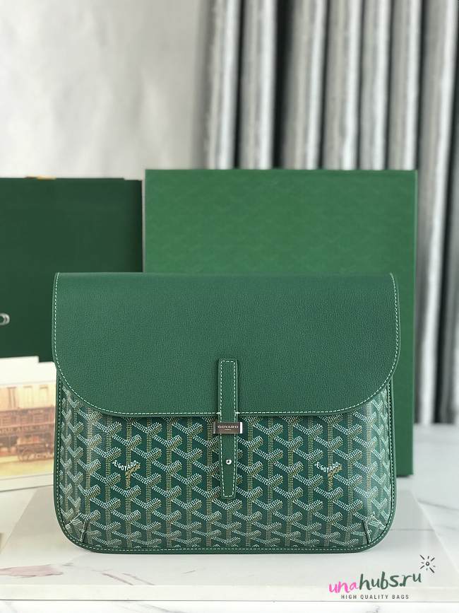 Goyard Coursier Messenger bag green 32x4x25cm - 1
