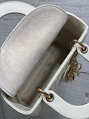 Dior Lady Bag White Lucky Star 20cm - 5