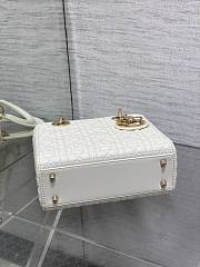 Dior Lady Bag White Lucky Star 20cm - 2