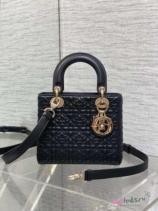 Dior Lady Bag Black Lucky Star 20cm - 1