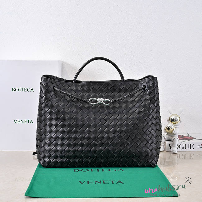 Bottega Veneta Andiamo black silver Bag - 42×35×18cm - 1