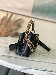 Louis Vuitton Mini Capucines Black 22x12x8cm - 5