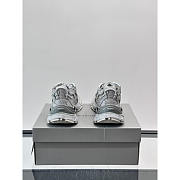 Balenciaga Runner Sneakers In Silver Glitter Mesh And Nylon - 3