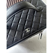 Chanel Vanity Case in Black Caviar Silver Hardware 25x16x18cm - 2
