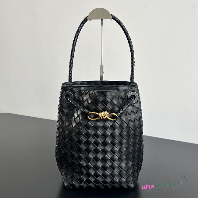 Bottega Veneta Andiamo Bucket Bag black 25x18.5x11cm - 1