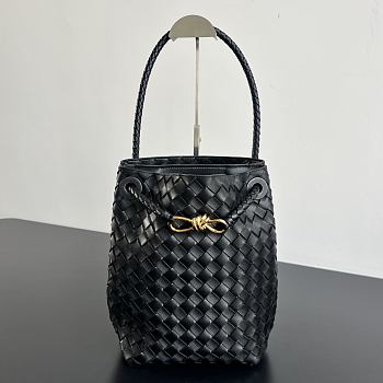 Bottega Veneta Andiamo Bucket Bag black 25x18.5x11cm