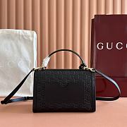 Gucci Padlock medium top handle bag black 26x18x11.5cm - 3