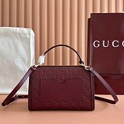 Gucci Padlock medium top handle bag red 26x18x11.5cm - 4