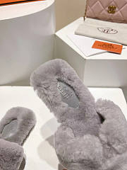 Hermes Grey Slides - 2