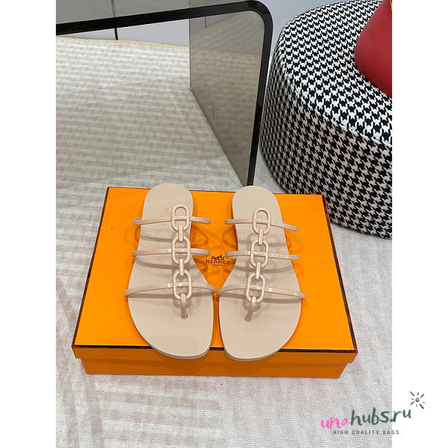 Hermès Mykonos Sandal Beige - 1