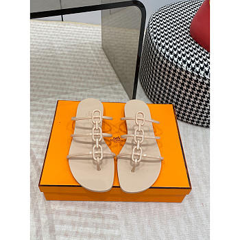 Hermès Mykonos Sandal Beige