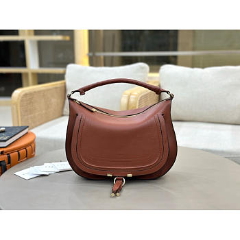 Chloé Marcie Large Hobo Bag In Smooth Calfskin 37x25x9.5cm