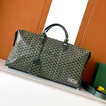 Goyard travel bag green 55x22x32cm