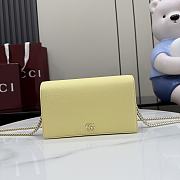 Gucci Marmont wallet on chain light yellow 20x12.5x4cm - 1