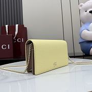 Gucci Marmont wallet on chain light yellow 20x12.5x4cm - 4