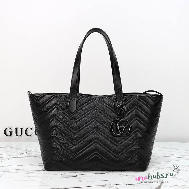 Gucci Marmont medium tote bag black 30x23x18cm - 1