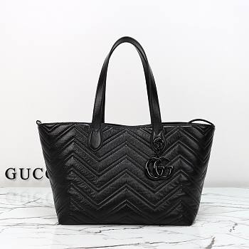 Gucci Marmont medium tote bag black 30x23x18cm