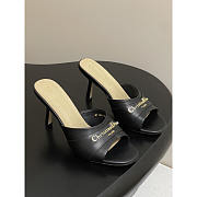 Dior My Dior Heeled Mule In Black 8.5cm - 1