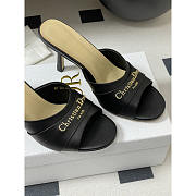 Dior My Dior Heeled Mule In Black 8.5cm - 3