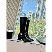 Chanel High-heeled boots Sheepskin Black - 1