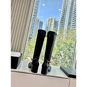 Chanel High-heeled boots Sheepskin Black - 4