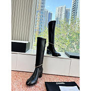 Chanel High-heeled boots Sheepskin Black - 2