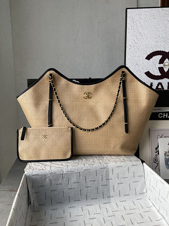 Chanel Shopping Bag in Beige - 55x35x13cm
