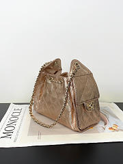 Chanel Mini 25 Handbag Rose Gold Caviar 22x20x12.5cm - 4