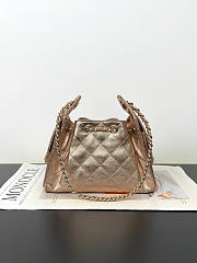 Chanel Mini 25 Handbag Rose Gold Caviar 22x20x12.5cm - 3