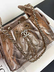 Chanel Mini 25 Handbag Rose Gold Caviar 22x20x12.5cm - 2