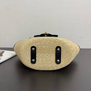 Chanel Raffia Black tote Bag 34x17x12.5cm - 5