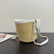 Chanel Raffia White tote Bag 34x17x12.5cm - 3