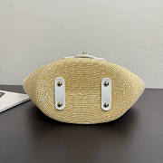 Chanel Raffia White tote Bag 34x17x12.5cm - 4