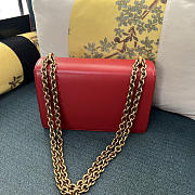 Valentino Garavani Vain VLOGO Leather Shoulder Bag 24x16x8cm - 3