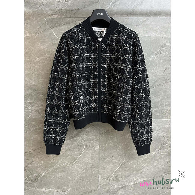 Dior Macrocannage Bomber Jacket Black  - 1