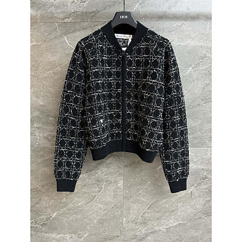 Dior Macrocannage Bomber Jacket Black 