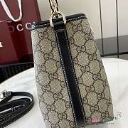 Gucci GG Emblem black bucket bag 19x18x11cm - 2