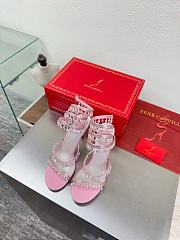 Rene Caovilla Chandelier Ivory Sandal Pink 105mm - 2