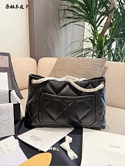 Chanel 25K Hobo Black Lambskin 38x11x26cm - 5