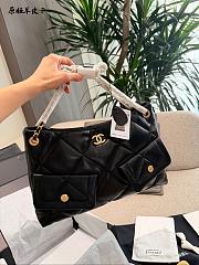Chanel 25K Hobo Black Lambskin 38x11x26cm - 4