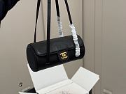 Unahubs Chanel Preppy Coco Bowling Bag Black Caviar 21cm - 1