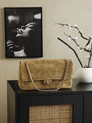 Unahubs Chanel New Flap Bag Matthieu Suede Brown 33x18x8cm - 1