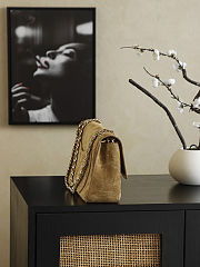 Unahubs Chanel New Flap Bag Matthieu Suede Brown 33x18x8cm - 2