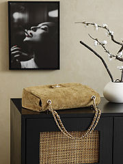 Unahubs Chanel New Flap Bag Matthieu Suede Brown 33x18x8cm - 4