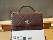 Unahubs Chanel 25c Woc Dark Brown Caviar 19cm - 1
