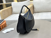 Unahubs Chloé Marcie Large Hobo Bag Black 37x25x9.5cm - 4