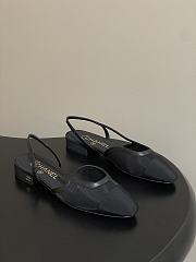 Chanel Slingback Flat Black - 1