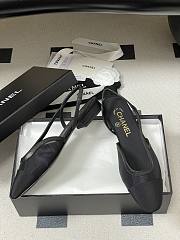 Chanel Slingback Flat Black - 4