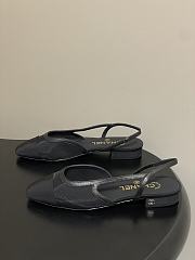 Chanel Slingback Flat Black - 3