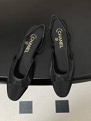 Chanel Slingback Flat Black - 2